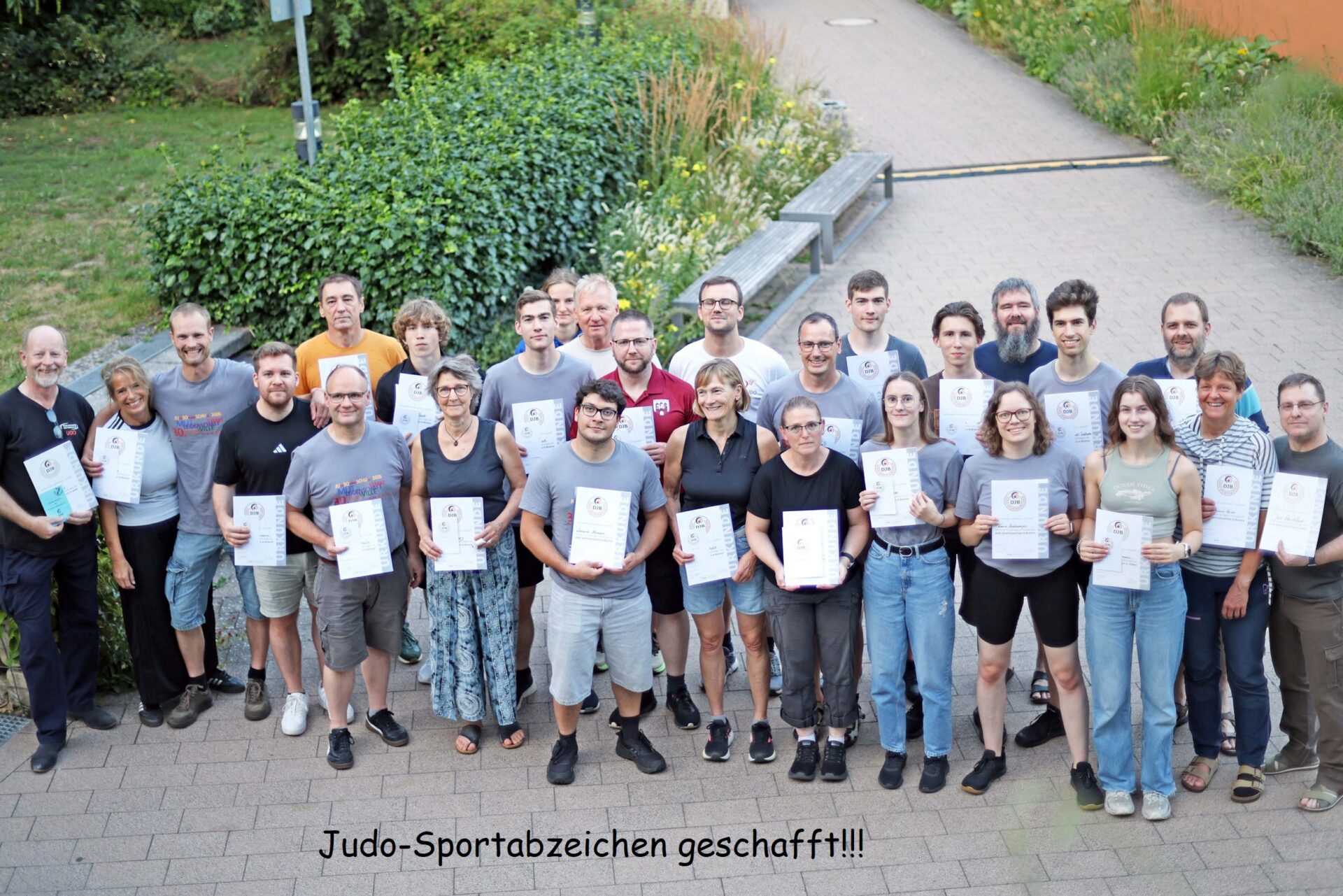 Judo-Sportabzeichen geschafft!!!